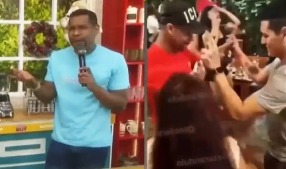 Giselo fue captado bailando con asistente de producción de América hoy en evento. Foto: composición/ captura de América hoy/ Instarándula Giselo fue captado bailando con asistente de producción de América hoy en evento. Foto: composición/ captura de América hoy/ Instarándula