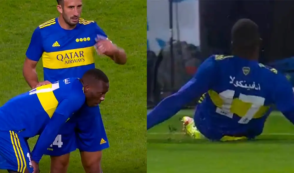 El peruano tuvo que dejar el campo de juego a los 60' del encuentro. Fuente: Composición TNT SPORTS