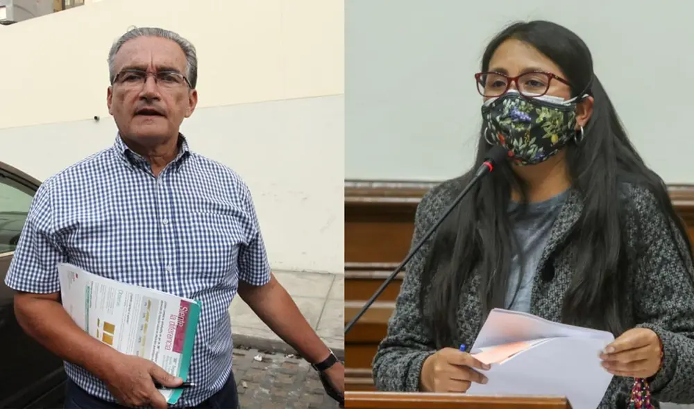 Ruth Luque asegura que el artículo 20 del reglamento del Congreso prohíbe que un parlamentario con un proceso en marcha pueda integrar la Comisión de Fiscalización. Foto: Composición GLR/Congreso