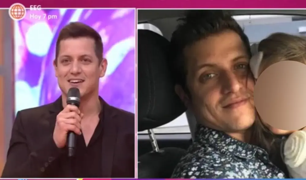 Gino Pesaressi recibió sorpresa de su hija Gia por su cumpleaños en En boca de todos. Foto: captura de América TV