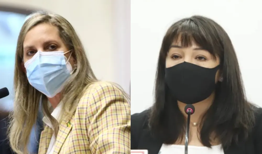 Mirtha Vásquez informó que el embajador de Perú en España, Eduardo Pérez del Solar, ya está en Lima dando su versión sobre las declaraciones de María del Carmen Alva. Foto: composición/Congreso/PCM Mirtha Vásquez informó que el embajador de Perú en España, Eduardo Pérez del Solar, ya está en Lima dando su versión sobre las declaraciones de María del Carmen Alva. Foto: composición/Congreso/PCM