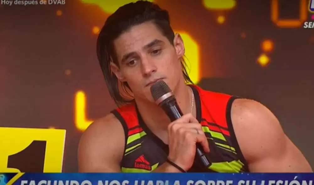 Facundo González se perderá la final de Esto es guerra por una dolencia en la rodilla. Foto: captura América TV