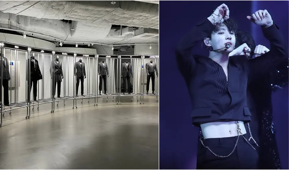 BTS: vestuarios de Bangtan que lucieron en Permission to dance se exponen en museo de HYPE. Foto: composición LR / Imágenes Twitter JungkookAsia__ y @winterbear3939