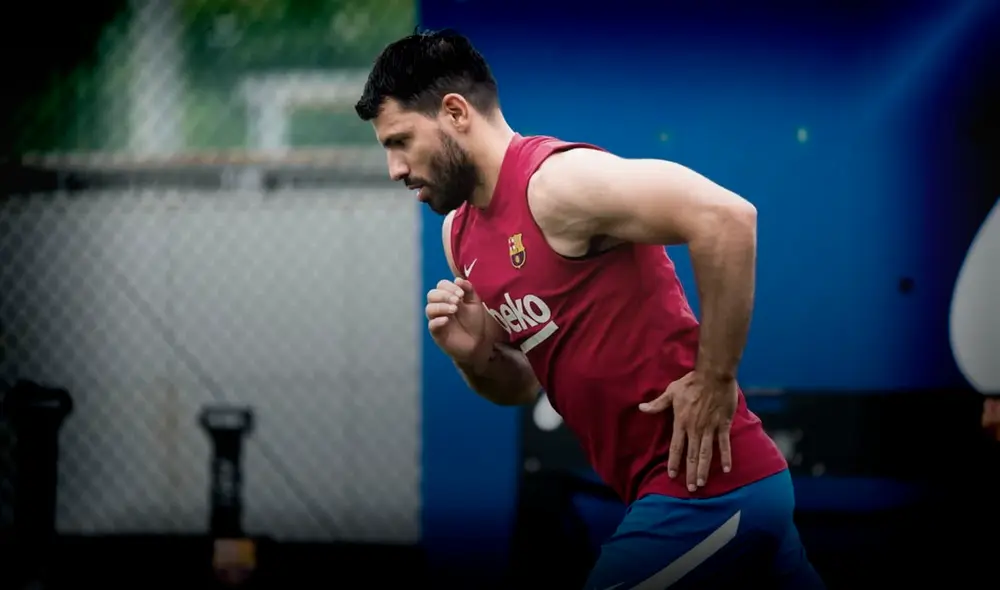 Sergio 'Kun' Agüero llegó al FC Barcelona en agosto del 2021. Foto: FC Barcelona