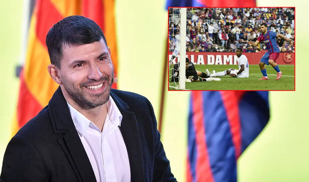 Sergio Agüero solo le marcó al Real Madrid como jugador del FC Barcelona. Foto: composición/AFP