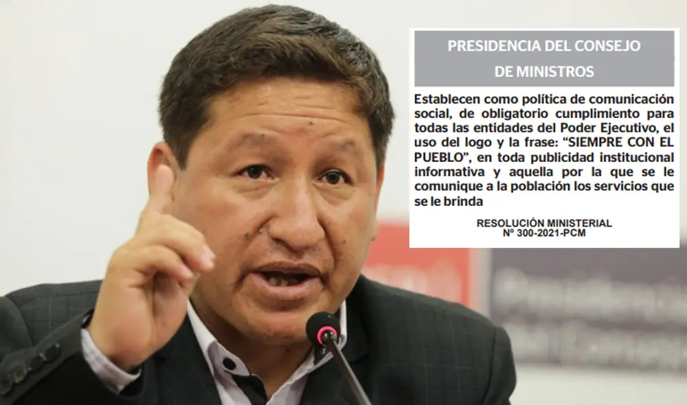 Bellido pidió a la jefa de la PCM, Mirtha Vásquez, que le avisen antes de usar una frase que él ya ha establecido. Foto: composición/PCM