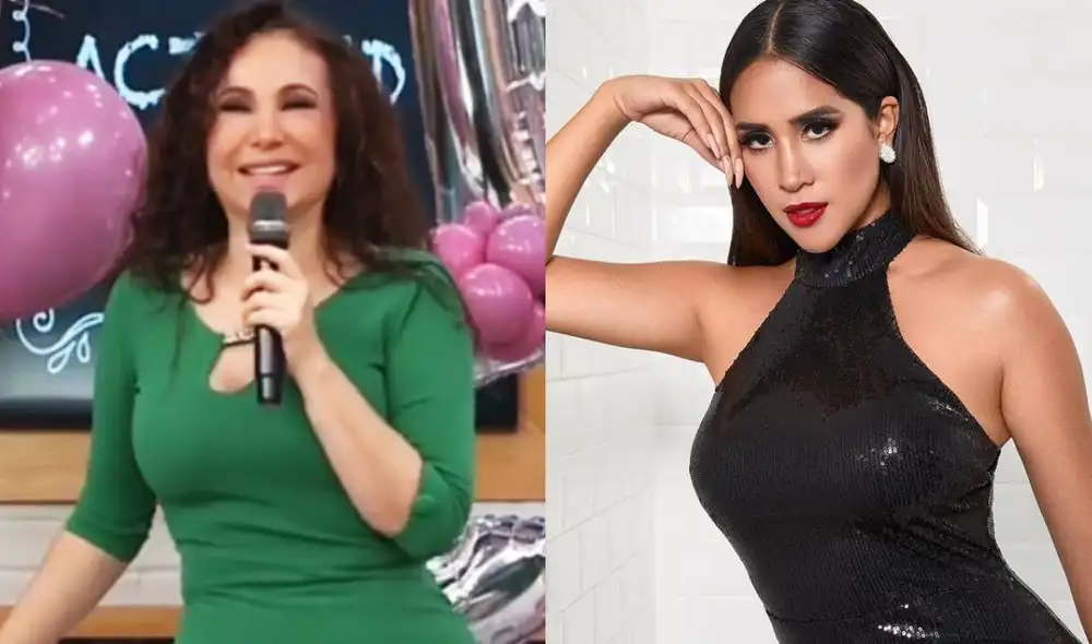 Janet Barboza recordó ampay de Melissa Paredes y Anthony Aranda en América hoy. Foto: composición/ captura de América TV/ Instagram