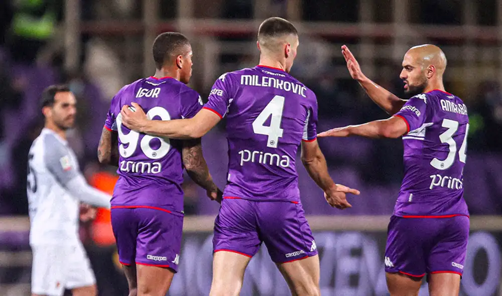 Nikola Milenkovic le da la victoria a la 'Fiore'. Foto: ACF Fiorentina