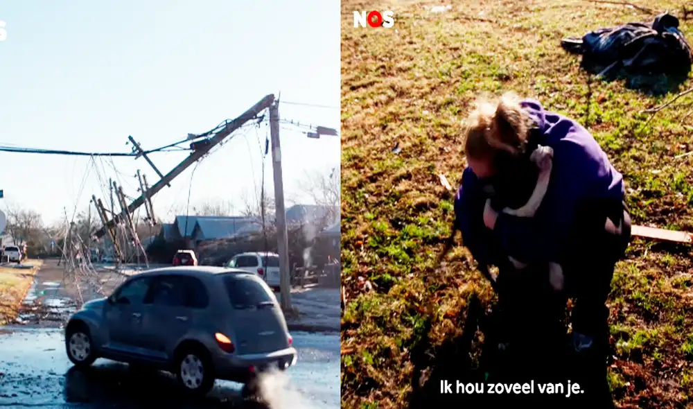 La mujer no se dio por vencida y decidió regresar a su vivienda para buscar a su perrita. Afortunadamente logró hallarla con vida. Foto: captura de Facebook