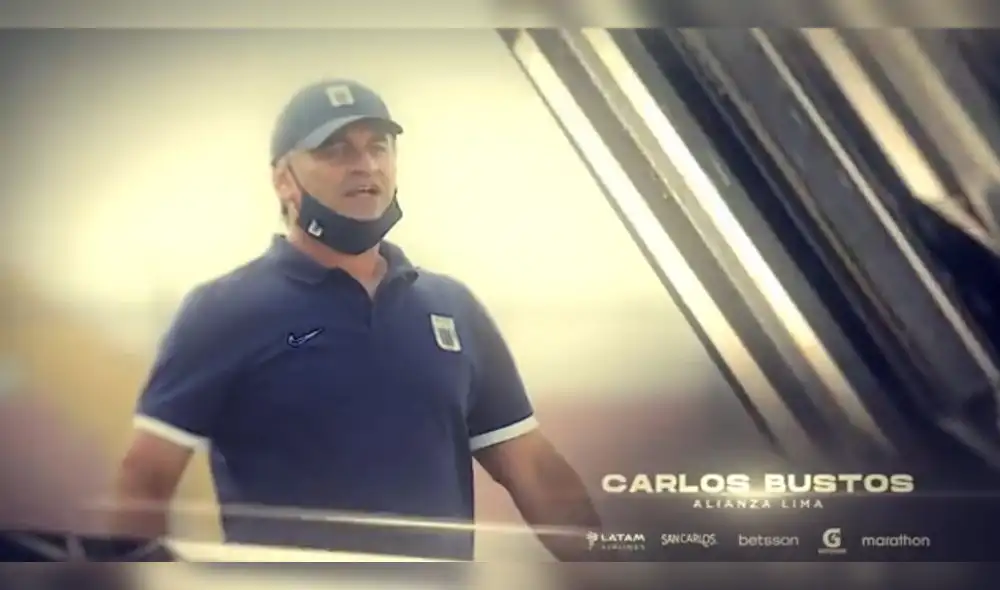 Carlos Bustos es el mejor entrenador de la Liga 1 Betsson 2021. Fuente: Captura Liga 1 Carlos Bustos es el mejor entrenador de la Liga 1 Betsson 2021. Fuente: Captura Liga 1