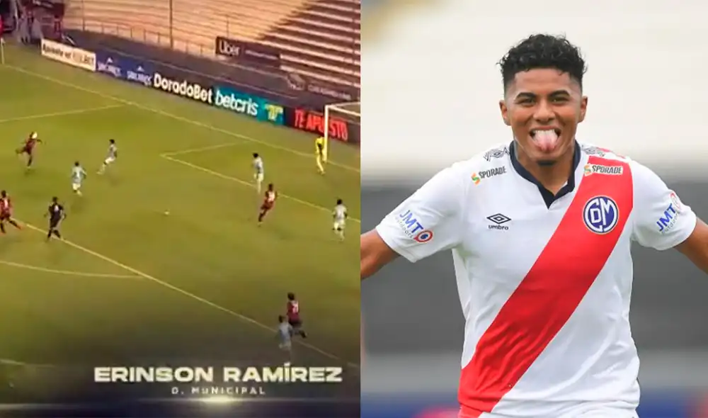 Erinson Ramírez se quedó con el premio al mejor gol de la temporada. Foto: Composición Captura Liga 1/GLR