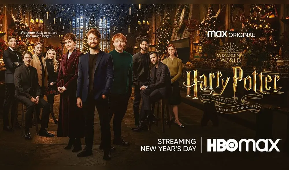Póster oficial de Harry Potter 20th anniversary: return to Hogwarts. Foto: HBO Max