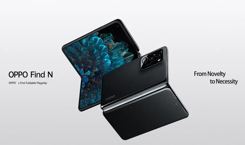 La pantalla interior de 7.1 pulgadas del Find N ofrece un área visual 60% más grande que una pantalla estándar de 6.5 pulgadas. Foto: Oppo