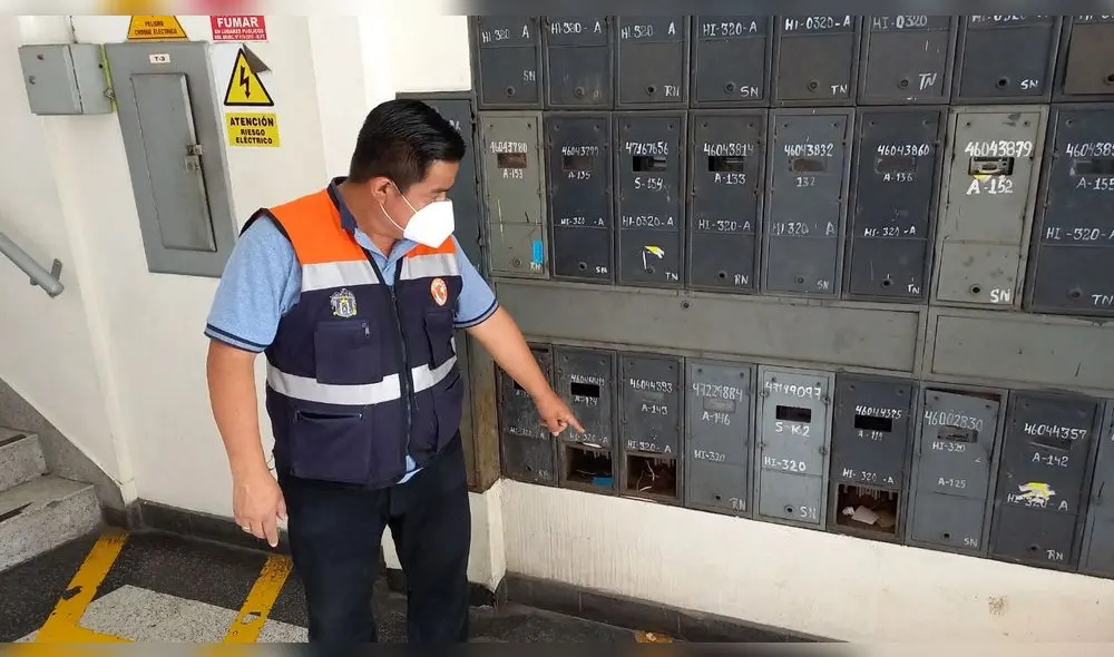 Algunos locales tenían deficiencias en los medidores de electricidad. Foto: MPT Algunos locales tenían deficiencias en los medidores de electricidad. Foto: MPT