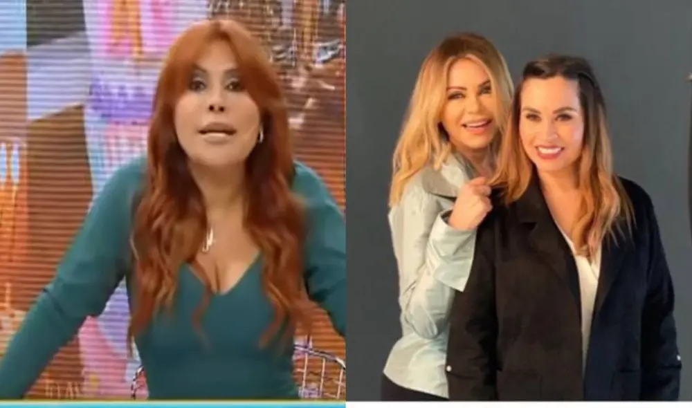 Magaly Medina reconoce que Ethel Pozo podría llegar a ser una gran conductora en un futuro. Foto: captura ATV, Gisela Valcárcel/Instagram