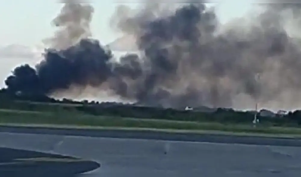 El avión había partido del aeropuerto El Higüero con destino a Miami y minutos después de su despegue intentó aterrizar en el Aeropuerto Internacional de Las Américas. Captura de video El avión había partido del aeropuerto El Higüero con destino a Miami y minutos después de su despegue intentó aterrizar en el Aeropuerto Internacional de Las Américas. Captura de video