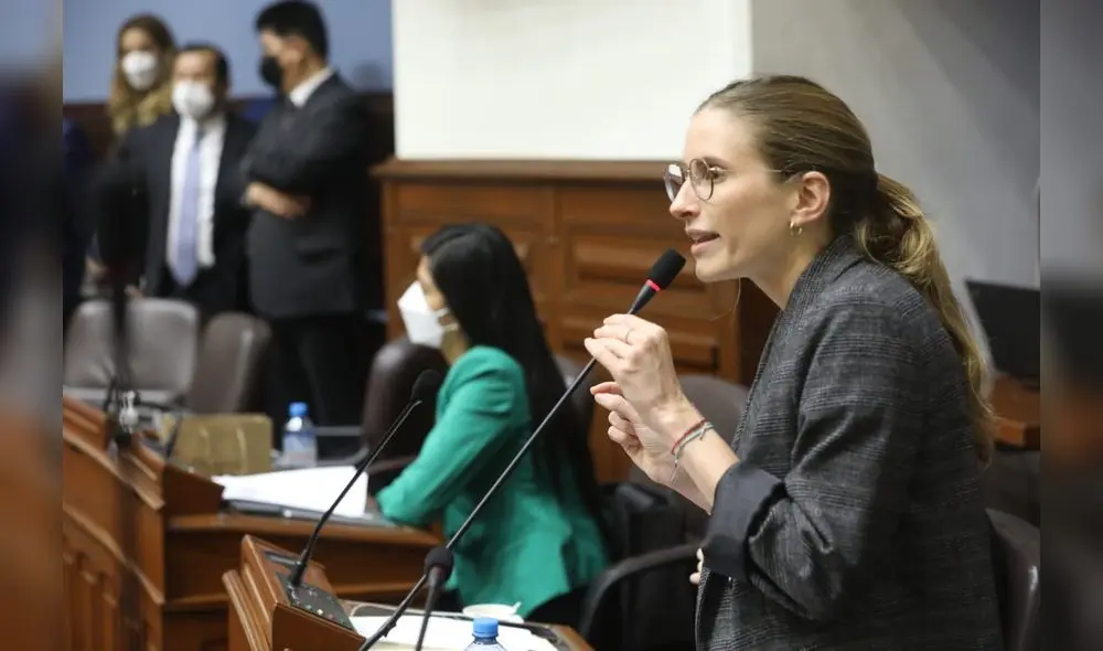 La congresista Adriana Tudela consideró que exiten otros mecanismos para modificar la Constitución. Foto: Congreso