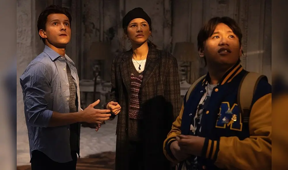 Peter Parker, MJ y Ned en Spider-Man: no way home. Foto: Marvel Studios