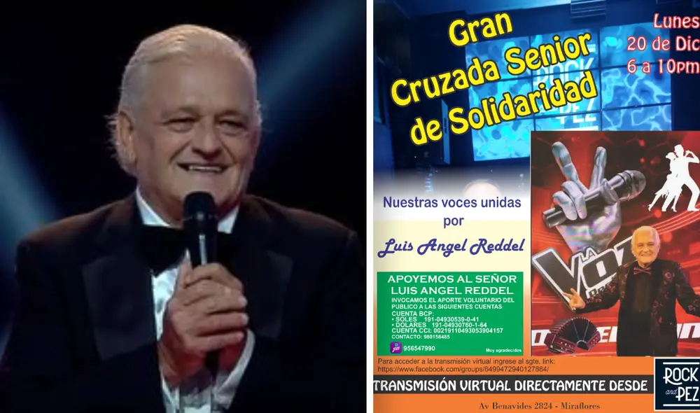“La colaboración es voluntaria y es para mi recuperación del derrame cerebral”, expresó el exconcursante de La voz senior a La República. Foto: composición Latina/Facebook