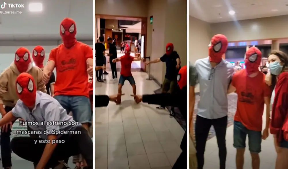 Los jóvenes llamaron la atención de los asistentes al cine, quienes les pidieron fotografías y que recrearan algunas escenas clásicas del superhéroe de Marvel. Foto: captura de Facebook Los jóvenes llamaron la atención de los asistentes al cine, quienes les pidieron fotografías y que recrearan algunas escenas clásicas del superhéroe de Marvel. Foto: captura de Facebook
