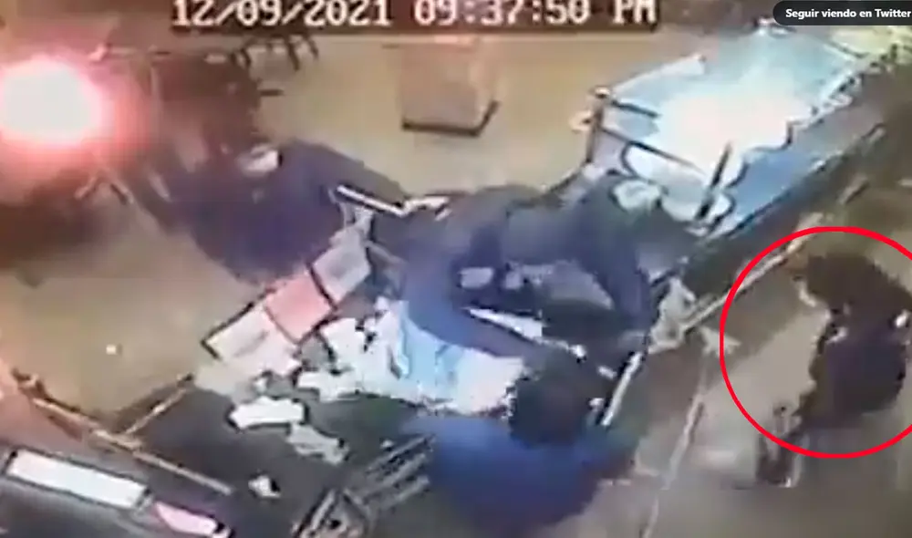 El intento de robo se dio en el Bold Pizza Shop en la cuadra 1501 de la calle Spring Garden de la ciudad de Filadelfia el pasado 9 de diciembre. Foto: captura / Twitter El intento de robo se dio en el Bold Pizza Shop en la cuadra 1501 de la calle Spring Garden de la ciudad de Filadelfia el pasado 9 de diciembre. Foto: captura / Twitter