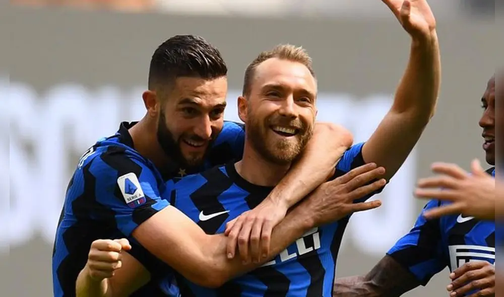 Christian Eriksen sufrió un paro cardíaco durante el duelo entre Dinamarca y Finlandia por la Eurocopa 2021. Foto: Twitter Inter de Milán