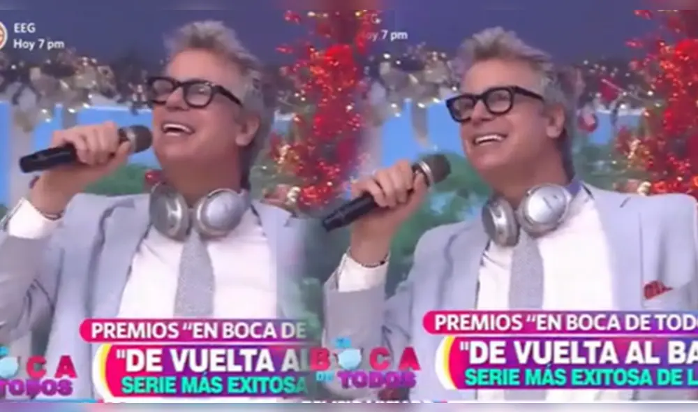 Adriana Campos Salazar y Alexia Barnechea, compañeras de rodaje de Diego Bertie en De vuelta al barrio, bailaron al ritmo de la memorable canción interpretada por el actor. Foto: composición/captura América TV