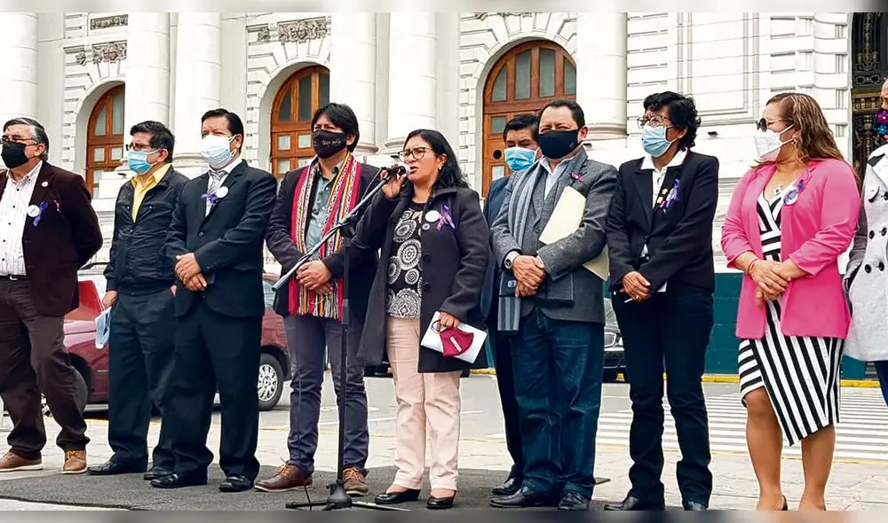 En bloque. Facción moderada de Perú Libre no apoyó moción de censura y niegan renuncia a la  bancada.