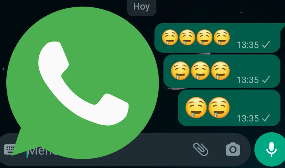 Este emoji de WhatsApp está en iOS y Android. Foto: composición LR Este emoji de WhatsApp está en iOS y Android. Foto: composición LR