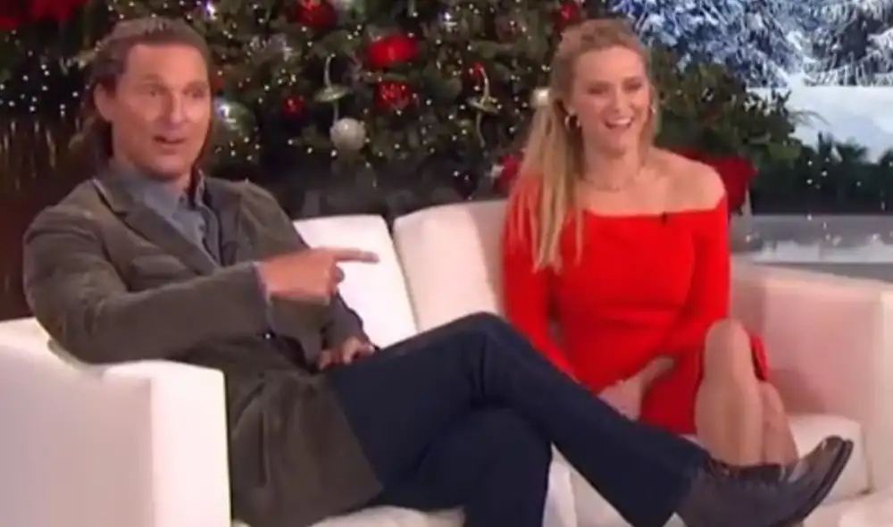 Matthew McConaughey revela que estuvo enamorado de Reese Witherspoon. Foto: The Ellen Degeneres Show Matthew McConaughey revela que estuvo enamorado de Reese Witherspoon. Foto: The Ellen Degeneres Show