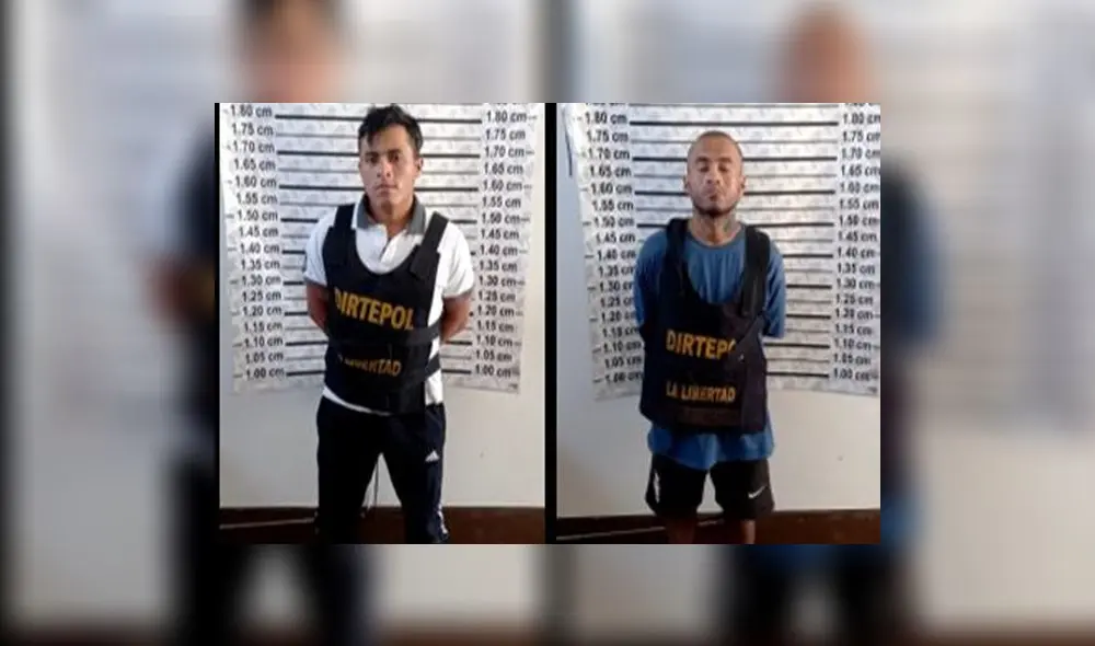 Presuntos integrantes de la banda Los Malditos de Cartavio. Foto: PNP