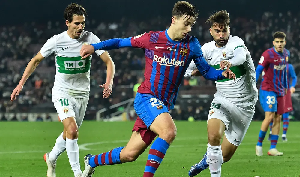 Nico González debutó como profesional con FC Barcelona esta temporada. Foto: AFP