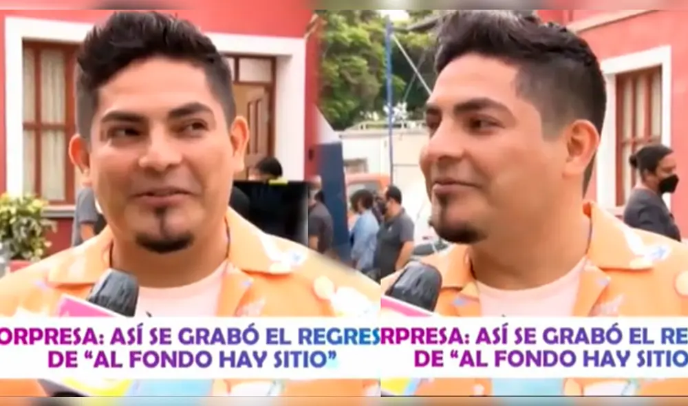 Erick Elera retorna a la pantalla chica con su peculiar personaje de Joel González. Foto: composición/captura América TV