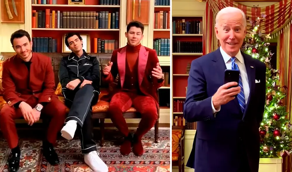 Los Jonas Brothers visitaron la Casa Blanca para un evento con Andrea Bocelli, Camila Cabello y otros artistas. Foto: composición/Tiktok