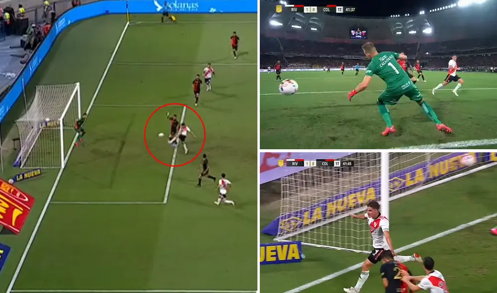 River Plate vence de forma parcial a Colón. Foto: captura de Fox Sports Premium