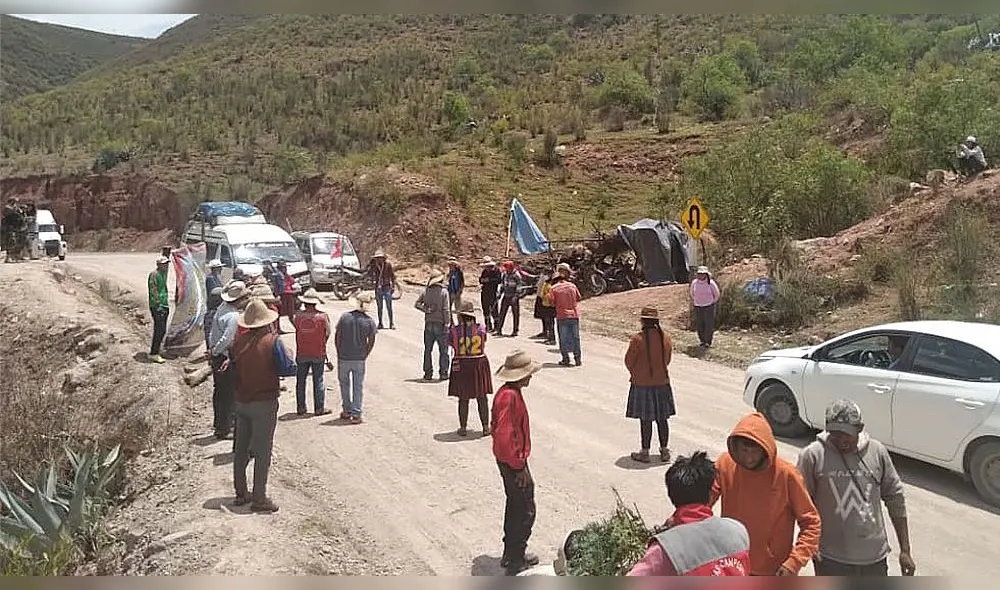 Conflicto en corredor minero de la provincia de Chumbivilcas se arrastra desde hace un mes. Foto: dirigente de Chumbivilcas