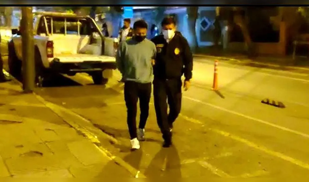 Qquehue quedó en calidad de detenido y lo llevaron al área de Secuestros de la Divincri, donde se le investiga por presunta violación sexual de la niña de 12 años. Foto: PNP Qquehue quedó en calidad de detenido y lo llevaron al área de Secuestros de la Divincri, donde se le investiga por presunta violación sexual de la niña de 12 años. Foto: PNP