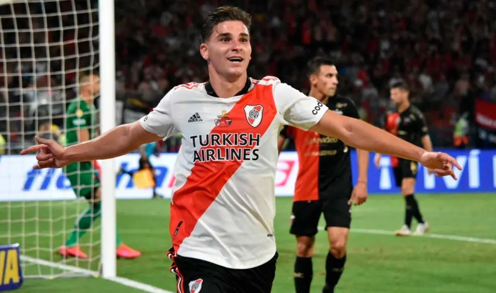 Julián Álvarez se lució con un doblete en el Trofeo de Campeones. Foto: River Plate Julián Álvarez se lució con un doblete en el Trofeo de Campeones. Foto: River Plate