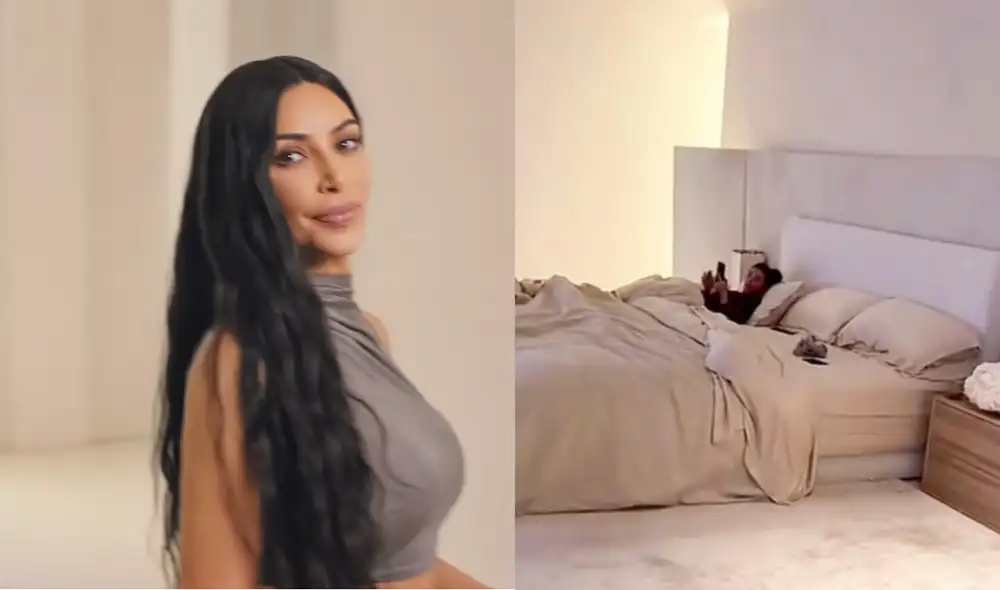 Kim Kardashian le creó una cuenta de Tik Tok a su hija North hace 2 semanas, pero no tenía idea de lo que esta haría. Foto: Vogue/captura, Tik Tok/captura.