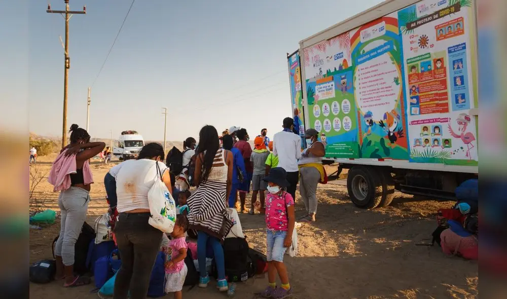 Las sesiones se desarrollaron mediante un camión adaptado que se ubicó en diversos puntos de los distritos de Tumbes. Foto: Rumbos Seguros