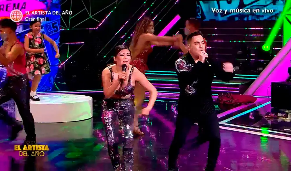 Tommy Portugal se une a Estrella Torres en El artista del año. Foto: captura de América TV