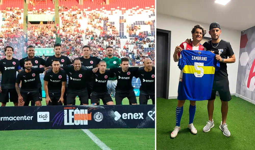 Zambrano y Haedo se tomaron una foto con la camiseta de Boca Juniors. Foto: composición/ Carlos Zambrano twitter