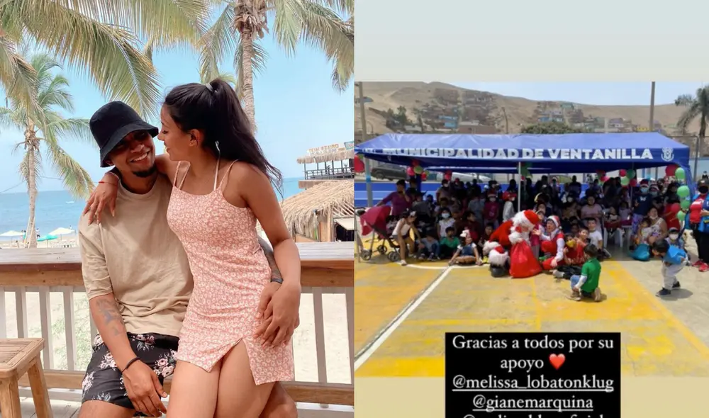 Samahara Lobatón y 'Youna' donaron víveres y cortes de cabello a niños de bajos recursos en esta navidad. Foto: Samahara Lobatón/Instagram.