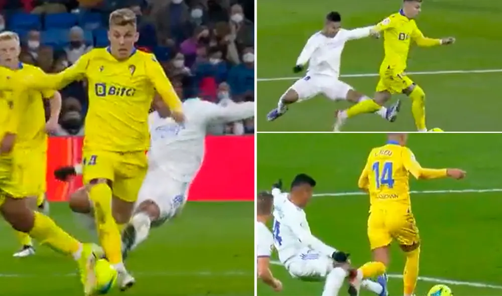 Casemiro solo recibió la tarjeta amarilla. Foto: captura/ESPN+