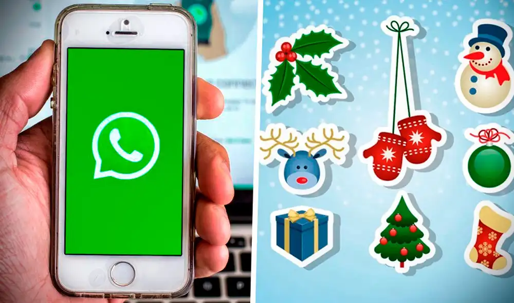 Sumérgete en el espíritu de la Navidad con estos divertidos stickers. Foto: composición de Gerson Cardoso / La República