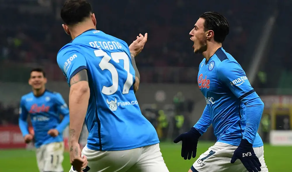 El anterior Milan vs. Napoli terminó con victoria de los gli azzurri por la mínima. Foto: AFP El anterior Milan vs. Napoli terminó con victoria de los gli azzurri por la mínima. Foto: AFP