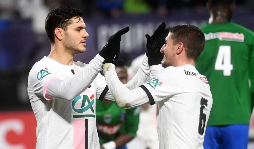 PSG su fue al descanso ganado 2-0. Foto: AFP