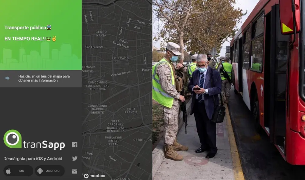 Conoce la aplicación que responde a las demoras del transporte público en la segunda vuelta electoral en Chile. Foto: composición LR/captura de pantalla/EFE.