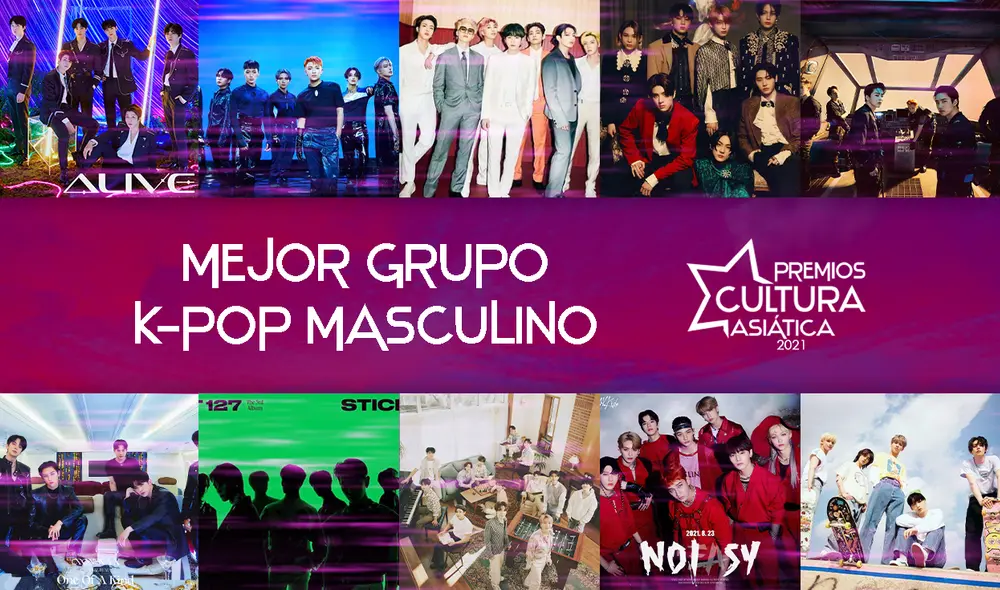 Vota por la boyband favorita en esta categoría de los Premios Cultura Asiática. Foto: composición La República.