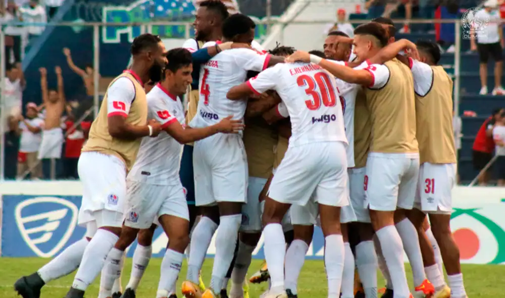 Olimpia derrotó a Real España en la primera final de la Liga Nacional de Honduras. Foto: Olimpia/Twitter Olimpia derrotó a Real España en la primera final de la Liga Nacional de Honduras. Foto: Olimpia/Twitter